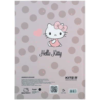 Щоденник шкільний Kite Hello Kitty HK24-262-1, тверда обкладинка HK24-262-1 фото