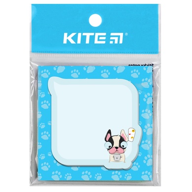 Блок паперу з клейким шаром Kite Chat dog K22-298-4, 70х70 мм, 50 аркушів K22-298-4 фото