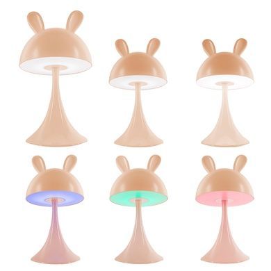 Світильник-нічник LED з акумулятором Simple Bunny Kite K25-317-1-4, персиковий K25-317-1-4 фото