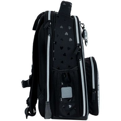 Рюкзак школьный каркасный Kite Education Black&Silver K26-556M-2 K26-556M-2 фото