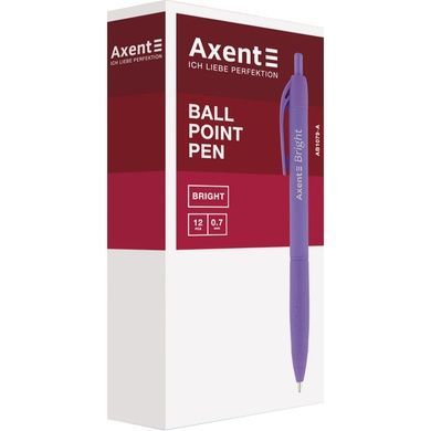 Ручка шариковая автоматическая Axent Bright AB1079-02-A, 0.7 мм, синяя AB1079-02-A фото