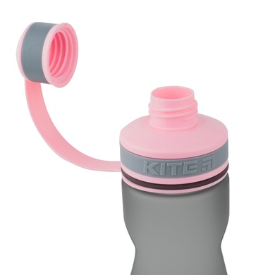 Пляшечка для води Kite K21-398-03, 700 мл, сіро-рожева K21-398-03 фото