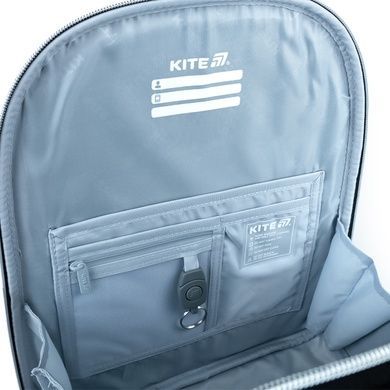 Рюкзак школьный каркасный Kite Education Black&Silver K26-556M-2 K26-556M-2 фото