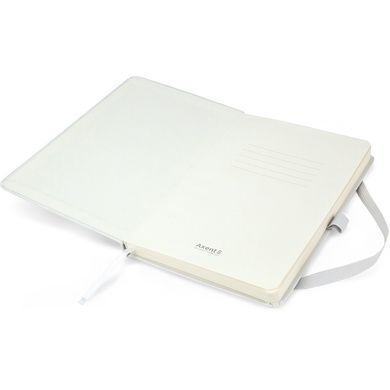 Книга записна Axent Partner 8306-21-A, A5-, 125x195 мм, 96 аркушів, крапка, тверда обкладинка, біла 8306-21-A фото