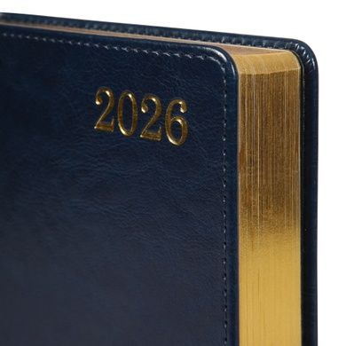 Щоденник-діловий записник А5 Leo Planner датований 2026 "City", твердий, синій, 368 сторінок (252667) 252667 фото