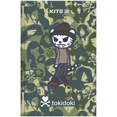 Книга записна Kite tokidoki TK24-199-2, тверда обкладинка, А6, 80 аркушів, клітинка TK24-199-2 фото