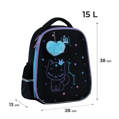 Рюкзак шкільний напівкаркасний GoPack Education Meowjestical GO25-165M-2 GO25-165M-2 фото