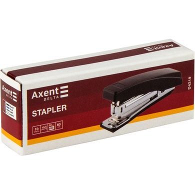 Степлер канцелярський №10/5 Axent Delta D4219-03, пластиковий, 10 аркушів, сірий D4219-03 фото