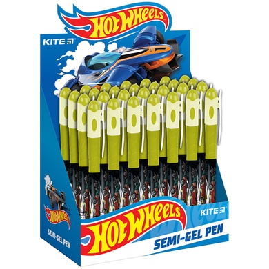 Ручка масляна Kite Hot Wheels HW23-033, синя HW23-033 фото