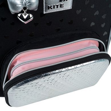 Рюкзак школьный каркасный Kite Education Black&Silver K26-556M-2 K26-556M-2 фото
