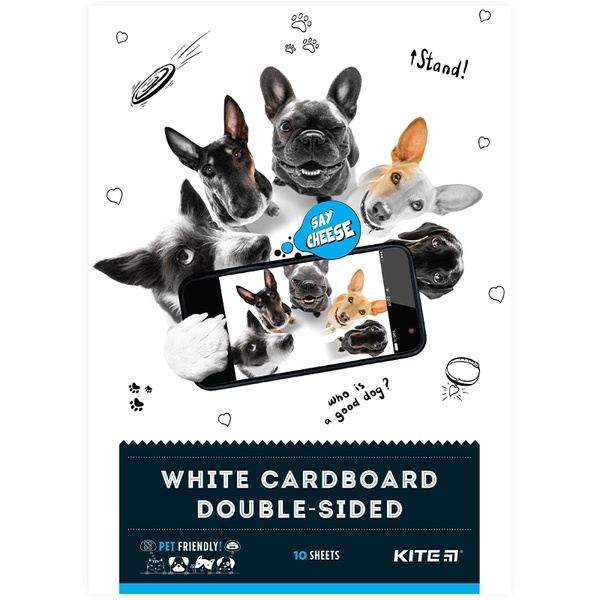 Картон белый Kite Dogs K22-254, А4, 10 листов K22-254 фото