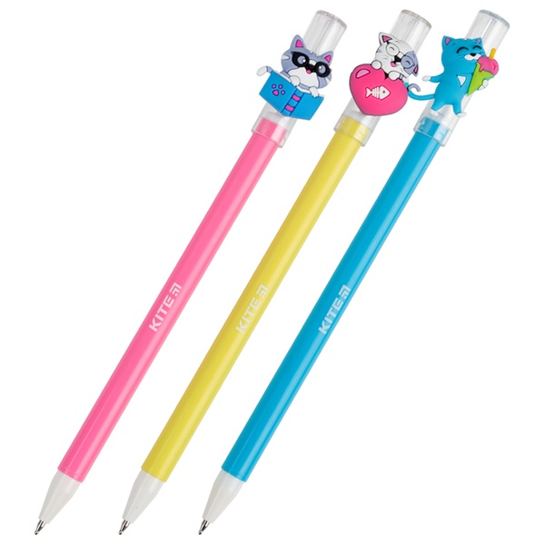 Ручка шариковая Kite Cats life K21-353, синяя K21-353 фото