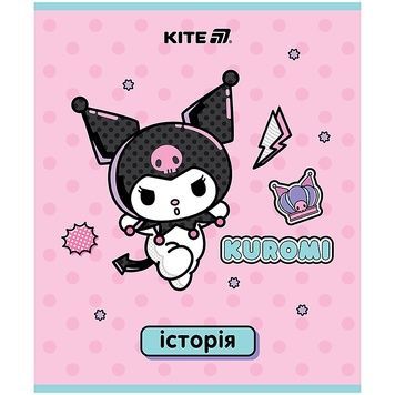 Зошит предметний Kite Kuromi HK25-240-4, 48 аркушів, клітинка, історія HK25-240-4 фото