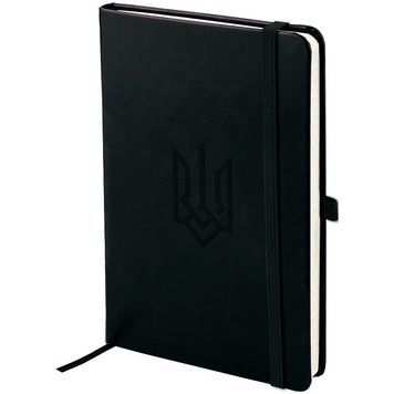 Книга записна Partner Lux, 125*195, 96арк, кл, чор, Герб 8202-01-6-A фото