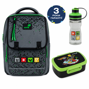 Рюкзак шкільний Kite Education Pixel K26-772M-2 3в1 K26-772M-2set фото