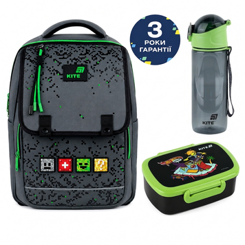 Рюкзак шкільний Kite Education Pixel K26-772M-2 3в1 K26-772M-2set фото