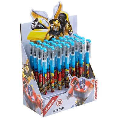 Ручка кулькова Kite Transformers TF21-032, синя TF21-032 фото