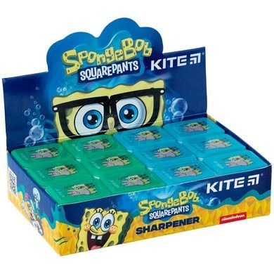 Точилка з контейнером прямокутна Kite Sponge Bob SB24-116 SB24-116 фото