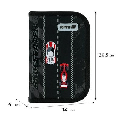 Пенал без наповнення Kite Race&Win K26-621-4, 1 відділення, 1 відворот K26-621-4 фото