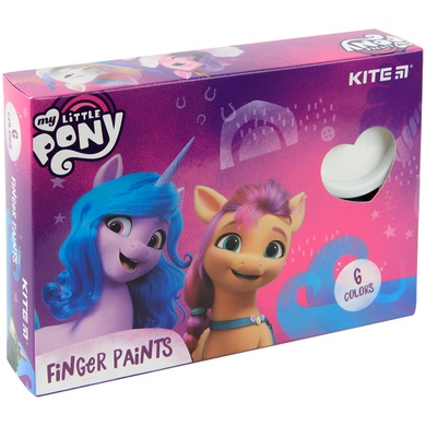 Фарби пальчикові Kite My Little Pony , 6 кольорів LP22-064 фото