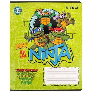 Зошит шкільний Kite Ninja Turtles NT24-232, 12 аркушів, клітинка NT24-232 фото