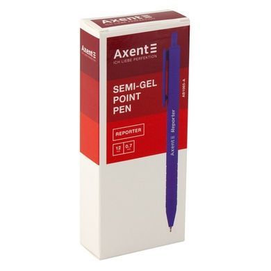 Ручка масляна автоматична Axent Reporter AB1065-01-A, 0.7 мм, чорна AB1065-01-A фото