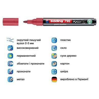 Маркер Paint e-790 2-3 мм круглый розовый e-790/09n фото