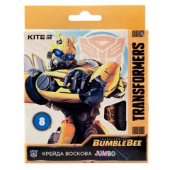 Мелки восковые Jumbo, 8 цветов, Kite Transformers BumbleBee Movie TF19-076