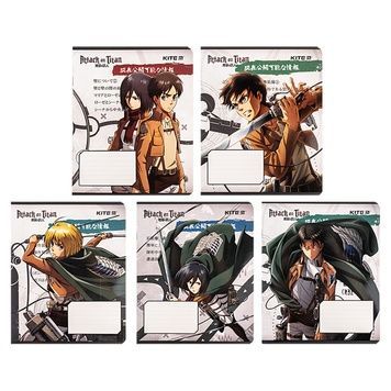 Зошит шкільний Kite Attack on Titan AT24-232, 12 аркушів, клітинка AT24-232 фото