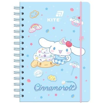Блокнот на спіралі Kite Cinnamoroll CR26-190, A5, 80 аркушів, клітинка CR26-190 фото