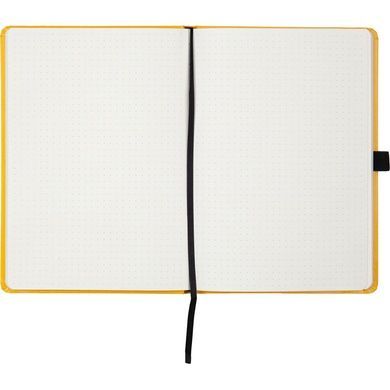 Книга записна Axent Partner 8306-08-A, A5-, 125x195 мм, 96 аркушів, крапка, тверда обкладинка, жовта 8306-08-A фото
