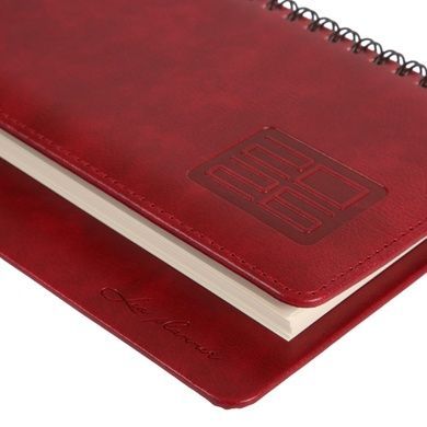 Планинг (еженедельник) настольный 30х14 см Leo Planner датированный 2026 "Persona", бордовый, 128 страниц (252656) 252656 фото