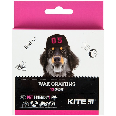 Крейда воскова Kite Dogs K22-070, 12 кольорів K22-070 фото