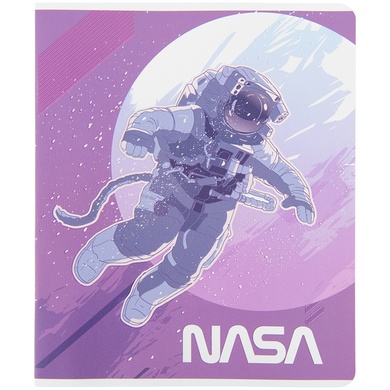 Зошит шкільний Kite NASA NS22-239, 24 аркуша, лінія NS22-239 фото