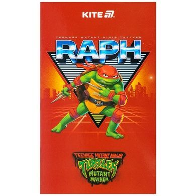 Блокнот-планшет Kite Ninja Turtles NT25-195, A6, 50 аркушів, нелінований NT25-195 фото