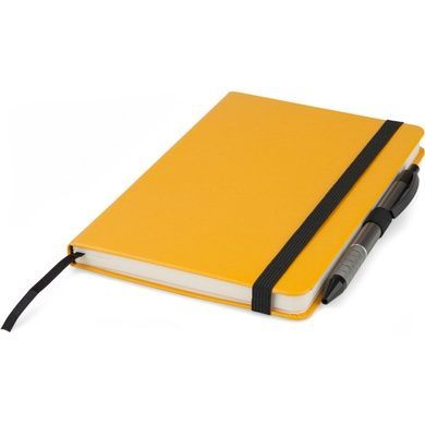 Книга записна Axent Partner 8306-08-A, A5-, 125x195 мм, 96 аркушів, крапка, тверда обкладинка, жовта 8306-08-A фото