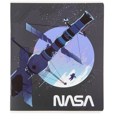 Зошит шкільний Kite NASA NS22-239, 24 аркуша, лінія NS22-239 фото