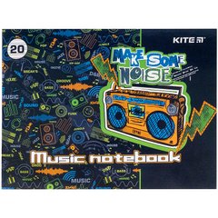 Тетрадь для нот Kite Make some noise K21-405, A5, 20 листов K21-405 фото