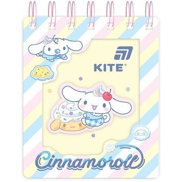 Блокнот на спіралі Kite Cinnamoroll CR26-276, 80 аркушів, клітинка CR26-276 фото