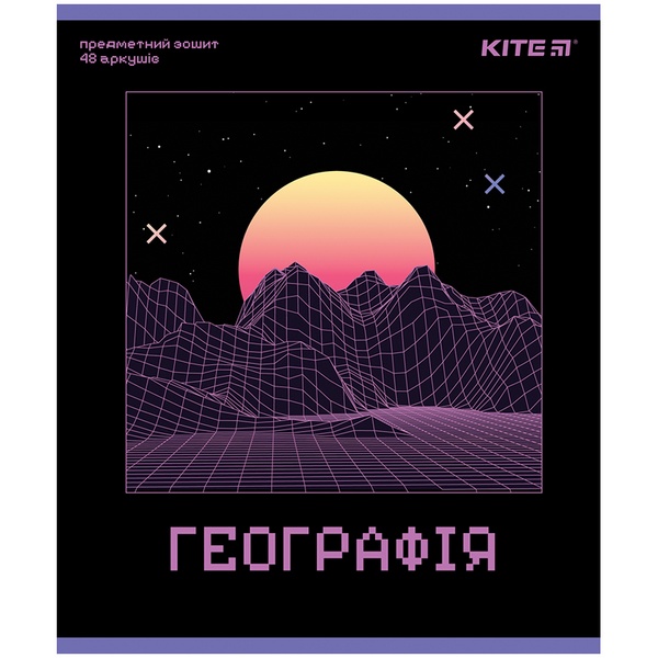 Предметная тетрадь Kite Neo K24-240-13, 48 листов, клетка, география K24-240-13 фото