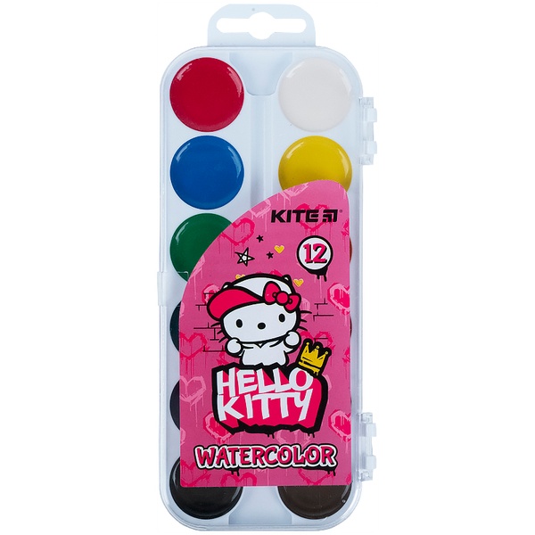 Краски акварельные Kite Hello Kitty HK21-061, 12 цветов HK21-061 фото