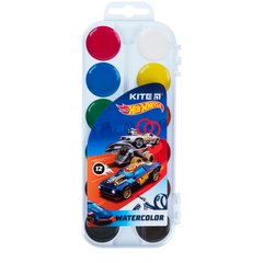 Краски акварельные Kite Hot Wheels HW21-061, 12 цветов HW21-061 фото
