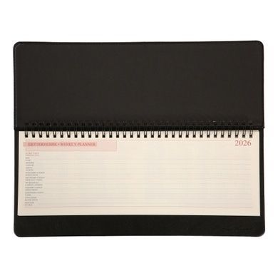 Планинг настольный 30х14 см Leo Planner датированный 2026 "Persona", черный, 128 страниц (252657) 252657 фото