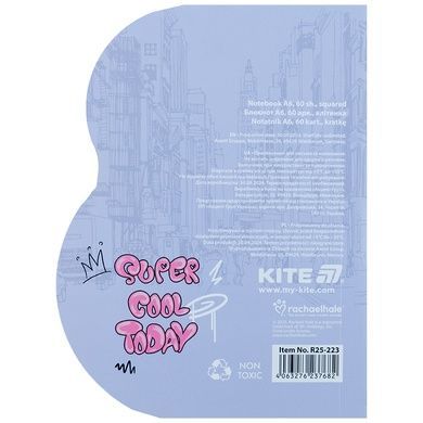 Блокнот Kite Rachael Hale R25-223, А6, 60 аркушів, клітинка R25-223 фото