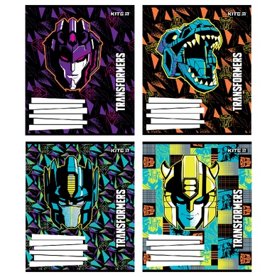 Тетрадь школьная Kite Transformers TF24-235, 12 листов, в косую линию TF24-235 фото