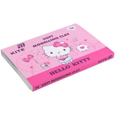 Пластилін восковий Kite Hello Kitty HK25-1086, 12 кольорів, 240 г HK25-1086 фото