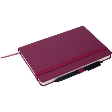 Книга записна Axent Partner Prime 8305-46-A, A5, 145x210 мм, 96 аркушів, клітинка, тверда обкладинка, винна 8305-46-A фото