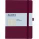 Книга записна Axent Partner Prime 8305-46-A, A5, 145x210 мм, 96 аркушів, клітинка, тверда обкладинка, винна 8305-46-A фото 1