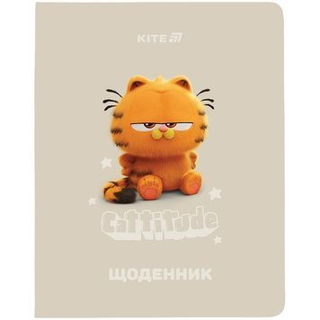 Щоденник шкільний Kite Garfield GF25-283, м'яка обкладинка, PU GF25-283 фото