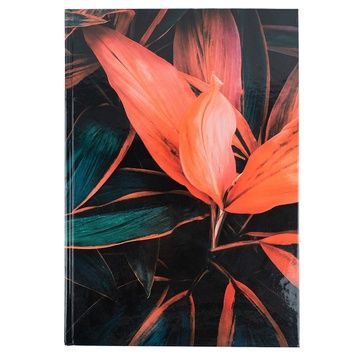 Книга записна Axent Flora 8423-28-A, А4, 192 аркуша, клітинка, помаранчева 8423-28-A фото